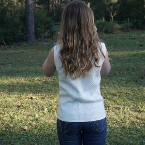 NWT White Sleeveless Summer Shirt